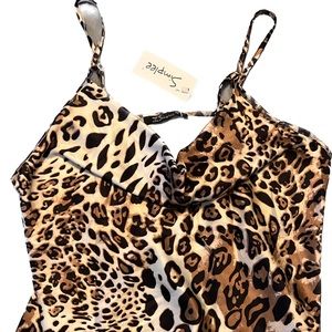 Leopard spaghetti top